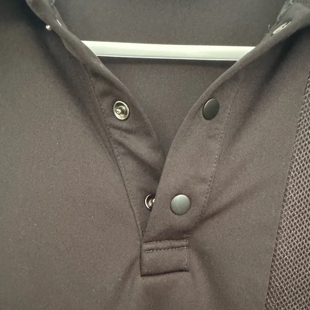 Calvin Klein Men's Polo Shirt in Black with Red Accents - Picture 4 of 6